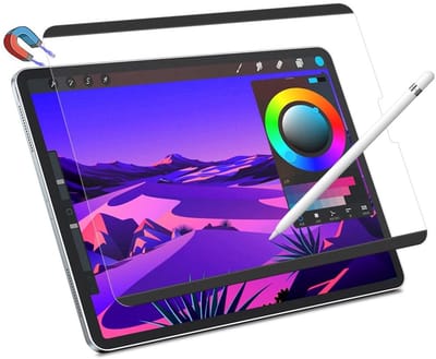 Mobiq - Magnetische Paper Feel Screenprotector geschikt voor iPad Air 11 inch (2024) - transparant