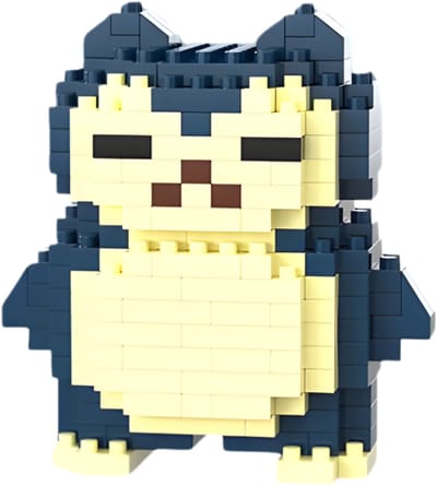 Snorlax - Nano Blocks - Bouwset – 225 Stukjes DIY Mini Bouwstenen - Blokken - Speelgoed - BRICKY