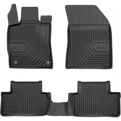 Frogum No.77 - Automatten - Geschikt voor DS4 II vanaf 2021 - 3-delige set - TPE Rubber - Zwart