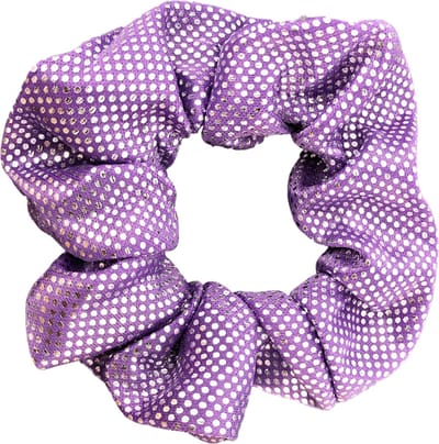 Lajetti - Glitter Scrunchie Paars Turnwokkel Haarelastiek Haarwokkel - Turn scrunchies