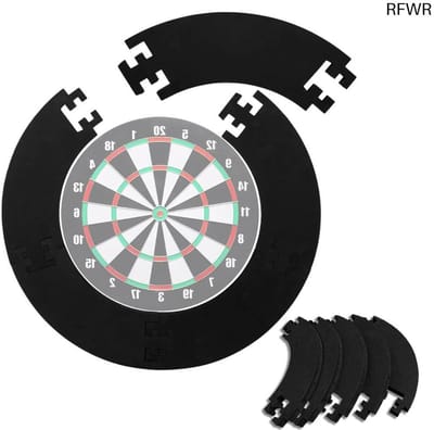RFWR® Dartbord Beschermring voor Optimale Dartbescherming - Lichtgewicht EVA Surround voor 45 cm Dartbord met Ø 72 cm