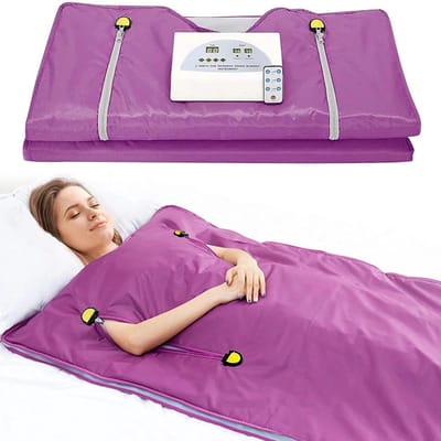 Lilac & Lily - Saunadeken - Infrarood - Detox - Draagbaar - Rits Ontwerp - Temperatuurregeling - Gewichtsverlies - Home Spa - Infraroodtherapie - Elektrische Deken - Draagbare Saunadeken - Voor Thuis - Verbeterde Circulatie -