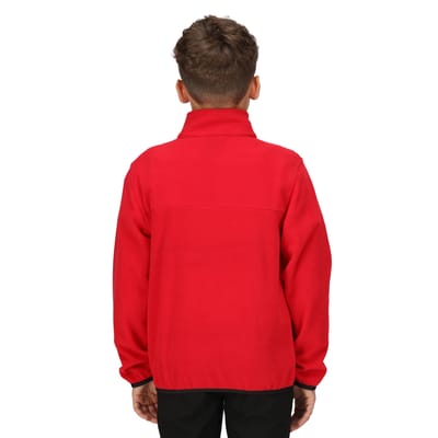 Regatta Kinder/Kids Microfleece Half Rits Fleece (Klassiek rood)