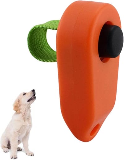 Huisdier Clicker - Hondenklikker Trainingsklikker - Gedrag Trainen - Helder Klikgeluid - 3.5x1.7x6.5CM - Zwart