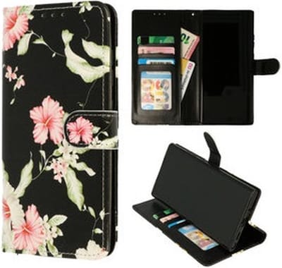 Cityhoesje - Bookcase - iPhone 12 Pro Max - incl. Pasjeshouder Hibiscus