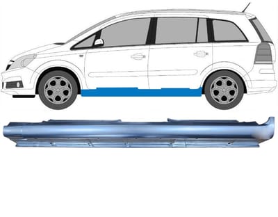 Volledige dorpel voor Opel Zafira B 2005-2012 / Links