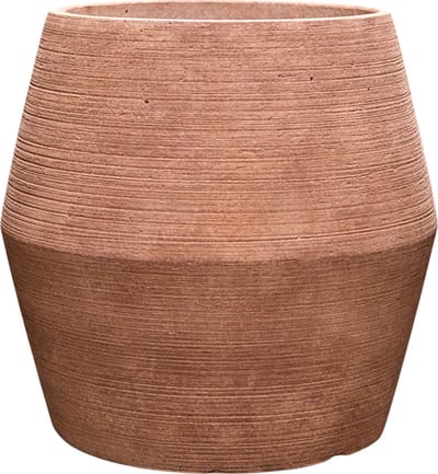 Baq - Plantenbak - Colorado - Ø 44 cm x H 43 cm - Terra Dark- Opening 31 cm