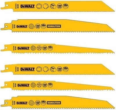 Dewalt Reciprozaagblad Hout Dt2350-qz - 305mm - 6tpi - Bi-metaal Hss - 5 Stuks
