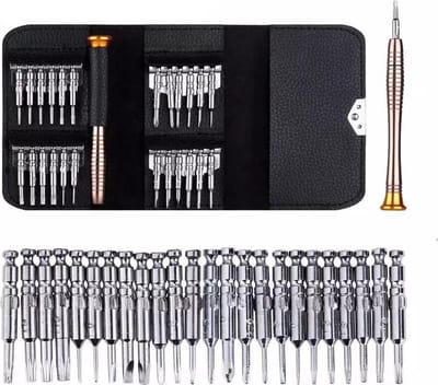 *** 25-delige precisie schroevendraaierset - Compacte Magnetische schroevendraaiers - Torx - Reparatie van Horloges, Laptops, Smartphones en Tablets - van Heble® ***
