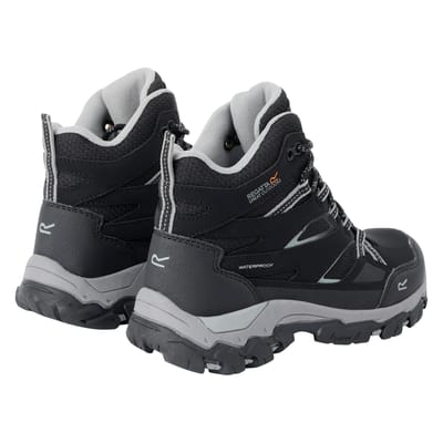 Regatta Kinder/Kinder Holcombe III Wandelschoenen (Zwart/Donker Staal)