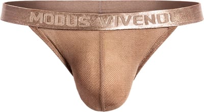 MODUS VIVENDI Mesh Through Tanga Brief Skin - MAAT S - Erotisch Heren Ondergoed - Slip voor Man - Sexy mannen Slip