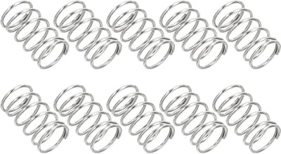 Drukveren - Veren Spiraalveren - Reparaties Uitvoeren - Roestvrij Staal - 0.5x6x10mm - Zilver