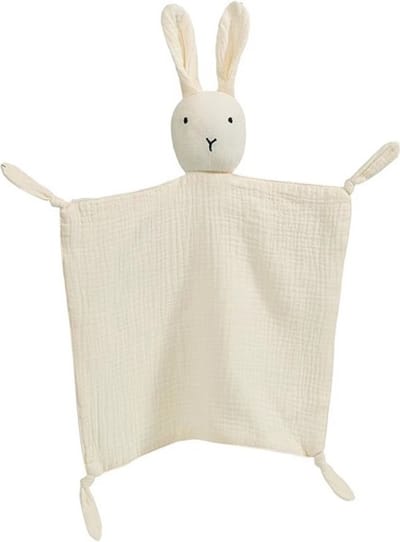 Knuffeldoekje Konijn - Creme - Katoen - Hydrofiel - Baby - Speendoekje - Tutdoekje