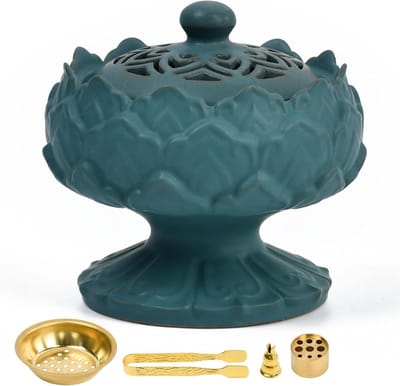 Wierookbrander set met verschillende geurige wierookstokjes voor ontspanning en meditatie