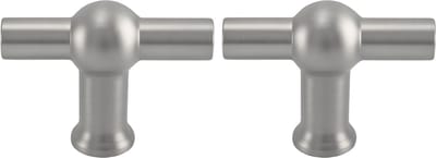 2X Kastknoppen T-Greep RVS - Meubelknop 48mm - Knoppen voor keukenkast - deurknopjes - Meubelknoppen / Kastknoppen RVS