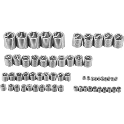 Assortiment d'inserts de filetage en acier inoxydable, 60 pièces, métrique M3 M4 M5 M6 M8 M10 M12, Type hélicoptère