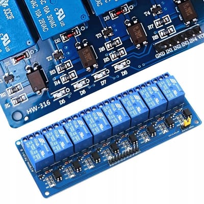 Rosfix 8-Kanaals Relaismodule - 24V met Optische Isolatie - 8-Kanaal 10A 137x57x19mm - Geschikt voor Arduino
