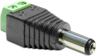 DeLOCK - Power Adapter - 2 pin Terminal Block to DC jack 5.5 x 2.5 mm