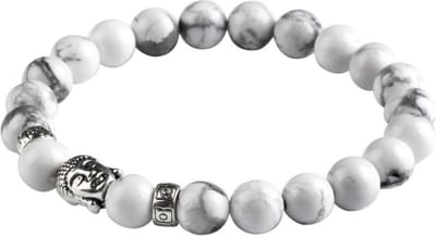 Fako Bijoux® - Buddha Armband - Deluxe - Wit