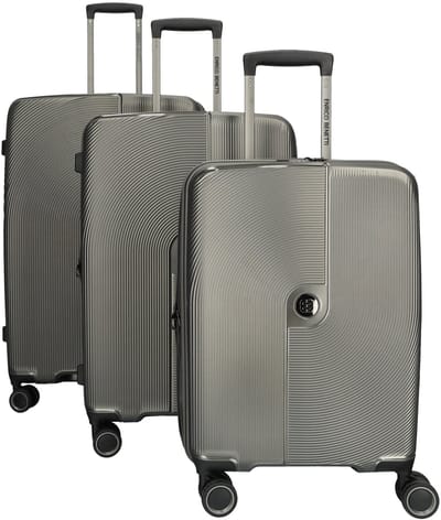 Enrico Benetti Richmond 3 delige PP Kofferset - Expandable - TSA Slot - Antraciet