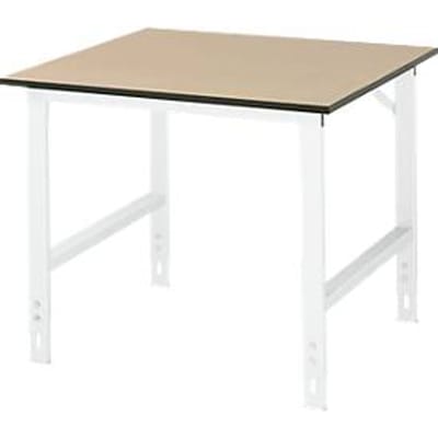 Table de travail, plateau en MDF, l. 1000 x P 1000 x H 760-1080 mm