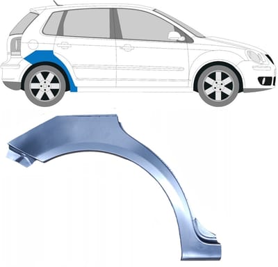 Reparatiepaneel achterspatbord voor Volkswagen Polo 2001-2009 / Rechts