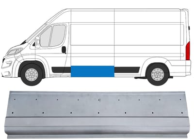 Plaatwerkdeel zijpaneel voor Opel Movano 2021-2026 / Links