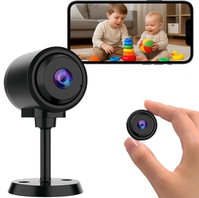 Spy Camera WiFi - Mini Camera Beveiliging - Thuis Kantoor Baby - Nachtzicht Bewegingsdetectie - 30x30x60mm - Zwart