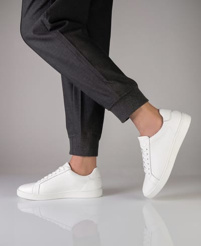 Anna Kern Suny 7425 Witte Danssneakers van Nappa Leer Sneakers met volledige zool en drie draaipunten - Indoor en outdoor dansen - Salsa - Latin - Bachata - SUNY - wit - 42 2/3