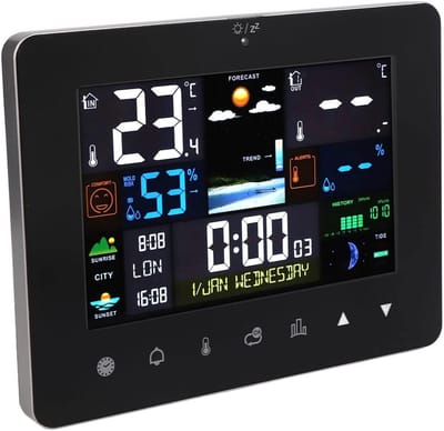 Draadloos Weerstation met Binnen- en Buitenthermometer en Kleurenscherm