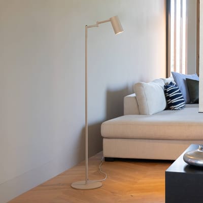 it's about RoMi Vloerlamp Bilbao - Beige - 53x28x154cm - Modern - Staande lampen voor Woonkamer - Slaapkamer