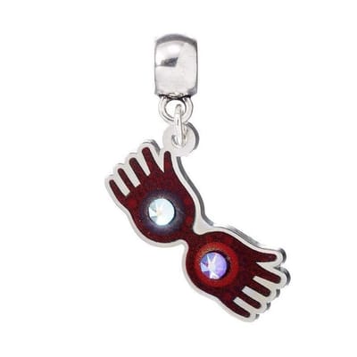 The Carat Shop - Harry Potter - Verzilverde Schuifbedel met Luna Lovegoods Bril
