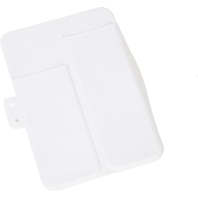 Tapis antidérapant résistant à la chaleur Sac de rangement pour lisseur plat de coiffure Housse pour lisseur Baguette à boucler blanc