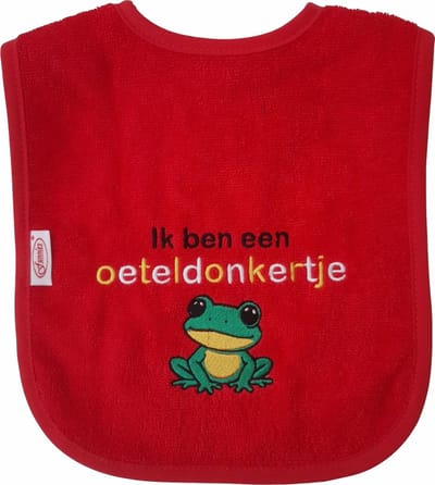 Rode slab met "Ik ben een Oeteldonkertje" - carnaval, den bosch, 's hertogenbosch, feest, brabant, oeteldonk, feestje