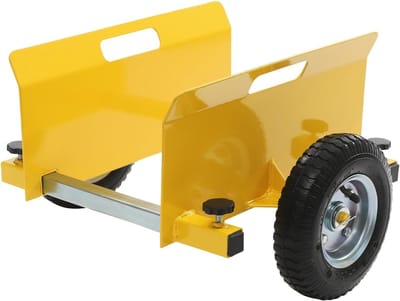 Platenklemwagen - Paneelwagen Gipsplaat - Materiaal Vervoeren - Verstelbare Klemmen - 250-300 kg - Geel Zwart
