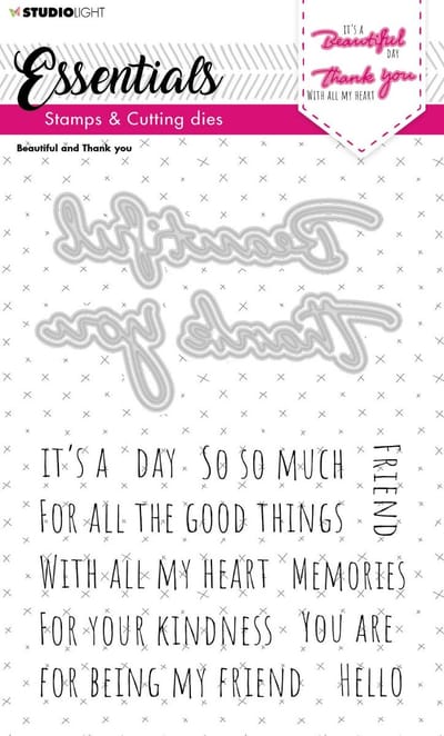 Studio Light Essentials Stamp & Cutting Die Beautiful And