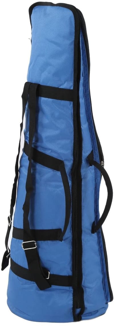 Dailygoods - Zachte Oxford Stoffen Trombone Gigbag - 87 cm - Blauw