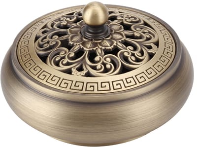 Dailygoods- Wierookbrander Duurzaam - Koper - Ambachtelijke Decoratie - Snijwerk - Huisdecoratie - 100% Gloednieuw - Wierookhouder