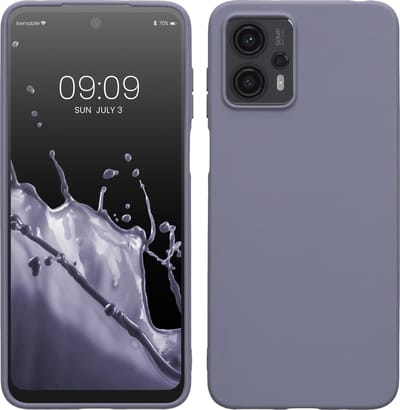 kwmobile telefoonhoesje geschikt voor Motorola Moto G23 / Moto G13 - Hoesje voor smartphone - Back cover in lavendelgrijs