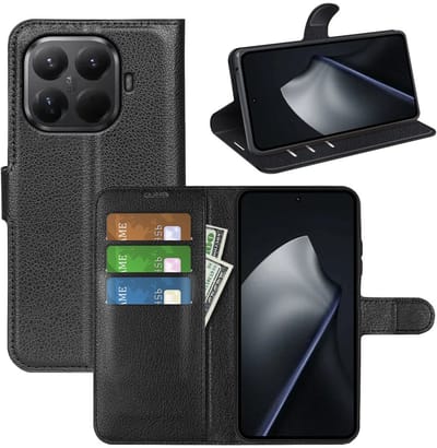 MobyDefend Hoesje - Geschikt voor Xiaomi 17T - Kunstleren Wallet Book Case (Sluiting Voorkant) - Zwart