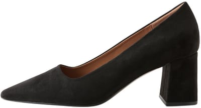 Next - Dames - Pumps met blokhak en hoekige neus - Zwart