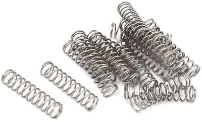 Drukveren - Compressieveren Spiraalveren - Industrieel Gebruik - Roestvrij Staal 304 - 1 mm x 10 mm x 40 mm