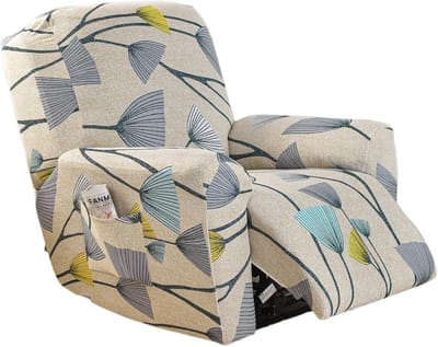Sesselbeschermers en Covers voor Relaxsessel - 4-delige Elastische Schonbeugels met Zakjes voor Zonligstoelen en Relaxfauteuils
