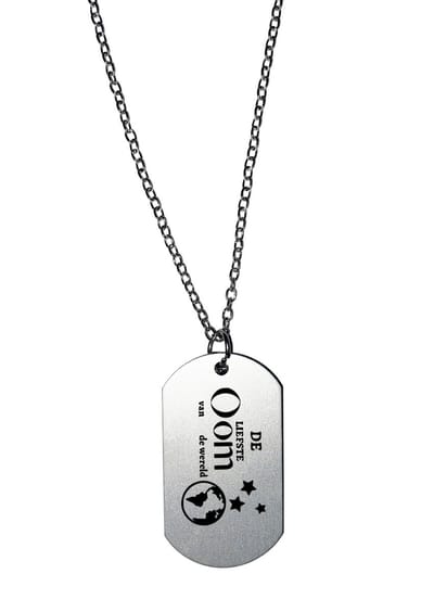 Akyol - de liefste oom van de wereld ketting - Oom - familie - cadeau
