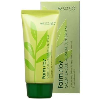 Farm Stay - Green Tea Seed Moisture Sun Cream SPF50+ PA++++ - 70g