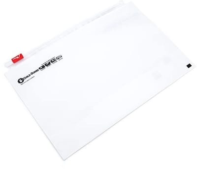 Plastic Zakken Mat Wit 31,8x21,6cm met Kindveilige Sluiting (50 stuks)