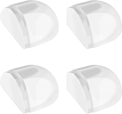 Set van 4 Transparante Deurstopper - Zelfklevend, Geen Boren, Acryl Buffer voor Wand- en Meubelbescherming op Alle Harde Oppervlakken