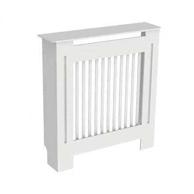 Celestul Radiatorombouw - Radiatorafdekking - Radiatorpaneel - Radiatoromkasting - Verwarmingsombouw - Lamellenontwerp - Wit - 78x19x92,2 cm