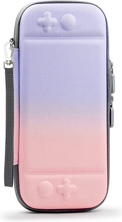 Switch case - Travel case - Paars Roze - Nintendo Switch Accessoires - Geschikt voor Nintendo Switch