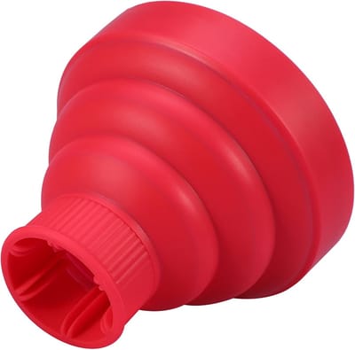 Haardroger Diffuser - Opzetstuk Krullen - Stijlvol Haar - Opvouwbaar Ontwerp - Universeel - Rood